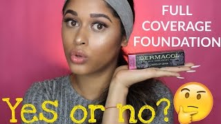 Does it really work  DERMACOL FULL COVERAGE FOUNDATION  Review [upl. by Keith]