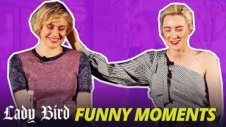 Saoirse Ronan Cute and Funny Moments  Lady Bird Golden Globe [upl. by Koffler15]