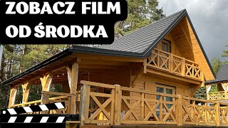 ZOBACZ WNĘTRZE Film  Spacer po domku  Rekreacyjny całoroczny 35m2  MDD Domy Drewniane [upl. by Cutty]