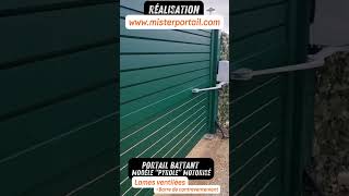 Portail battant en aluminium Misterportail swinggate portailaluminium portail portailbattant [upl. by Ailahtan]