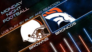 Browns vs Broncos Live Play by Play amp Reaction [upl. by Auhoj]