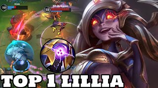 Wild Rift Top 1 Lillia Nightbringer Lillia Skin Gameplay Rank Grandmaster [upl. by Yole]