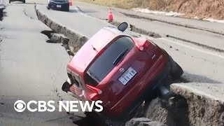 Aftershocks continue in Japan after deadly New Years Day earthquakes [upl. by Enived392]