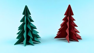 Comment Faire un Sapin de Noël en Origami🎄Guide Étape par Étape [upl. by Amrac75]