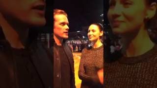 Outlander  Interview  Sam Heughan amp Caitriona Balfe  T2 Trainspotting Premiere [upl. by Mayda]