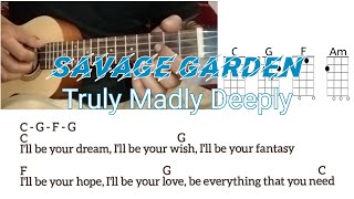 Savage Garden  Truly Madly Deeply Chords Lyrics [upl. by Hoopes]