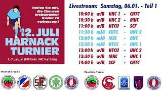 UHC Live  Hallenhockey  12 Juli Harnack Turnier  wJBmJB  Samstag 6 Januar 2018 Teil 1 [upl. by Siloam]