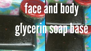 How to make turmeric and charcoal face and body glycerin soap  melt amp pour face and body soap [upl. by Sobel]