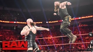 Ring Collapses during Big Show vs Braun Strowman Raw April 17 2017 [upl. by Tiphanie158]