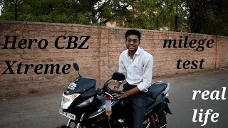 Hero CBZ Xtreme mileage test [upl. by Yajeet]