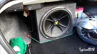 Kicker Comp C15 amp Rockford Fosgate P2002 Quick Demo Minor Trunk amp Rear Deck Flex [upl. by Naret]