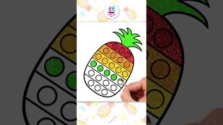 ✏️Step by Step Drawing🍍 How to Draw Pop It Pineapple shorts howtodraw drawing easydrawing [upl. by Christianity237]