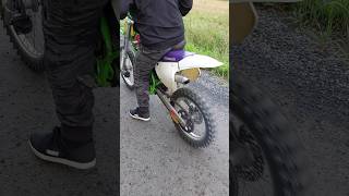 My 1997 Kawasaki KX80 2Stroke Acceleration Dep s2 shorts [upl. by Eckel]