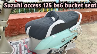 Suzuki access 125 bs6 bucket seat modification best quality [upl. by Welcher]