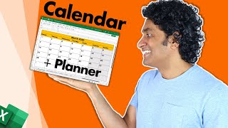 Kick start the year with this AWESOME Calendar amp Planner Excel template [upl. by Eylrac]