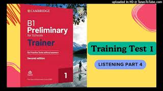 Training Test 1 Listening Part 4 TRACK10 [upl. by Erfert]