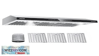 36quot Under Cabinet Range Hood Vent Hood 900CFM Gesture amp Touch Control Review [upl. by Myrilla132]