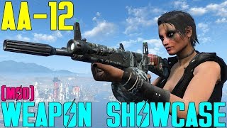 Fallout 4 Weapon Showcases AA12 Shotgun Mod [upl. by Essilec833]