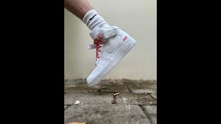 Whats the SECRET to Achieving the PERFECT Supreme x Air Force 1 Mid [upl. by Lazare688]