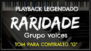 ðŸŽ¤ Raridade PLAYBACK LEGENDADO no Piano TOM CONTRALTO quotGquot Grupo Voices by Niel Nascimento [upl. by Deloris]