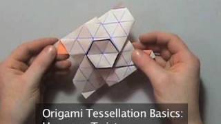 Origami Tessellation Basics Hexagon Twist [upl. by Yecaw904]