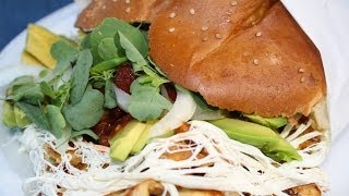 Receta de cemita poblana de pollo  Recipe chicken poblana cemita [upl. by Ettenhoj]