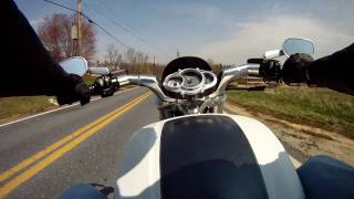 2011 VROD Muscle GoPro HD Chest Mount [upl. by Herrle240]