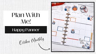 Plan With Me  October 2024 Monthly Pages [upl. by Nadruoj]