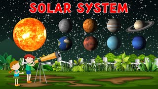 Journey Through the Solar System Explore the Planets  Animation for Kids amp Toddlers [upl. by Ecitnerp]