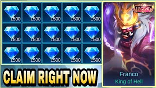 HOW TO GET FREE DIAMOND IN 2023  MOBILE LEGENDS [upl. by Aisatsan432]