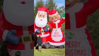 ENORMOUS Santa and Mrs Claus Inflatable 🎅🤶 Gemmy Christmas ChristmasDecor [upl. by Azeret]