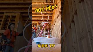 Got pex Uncoiling pex tubing quicktip plumbing pex waterline diy [upl. by Rhoades]