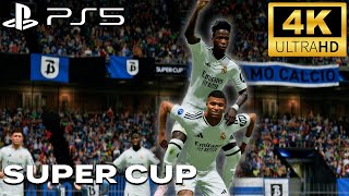 EA FC 25 Manager Career Gameplay Super Cup Real Madrid vs Bergamo Calcio PS5 4K [upl. by Marx]