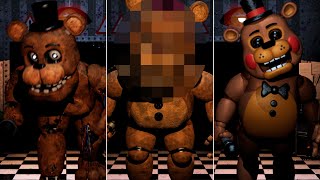 FNAF 2 Deluxe Edition  New Animations Brightened amp Game Over Screens [upl. by Golanka734]