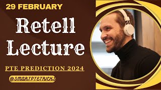 PTE Retell Lecture  FEBRUARY 2024  Most Repeated [upl. by Baumbaugh]