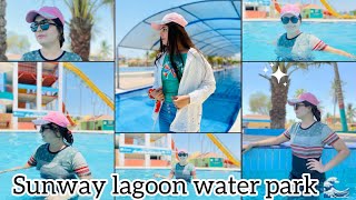 Sunway lagoon water park 2024🌊🥳 Gharo Thatta  karachi  picnic Bismakhanvlogs [upl. by Lleoj]