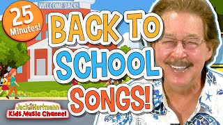 BACK to SCHOOL Songs  25 MInutes of Fun Back to School Songs for Kids  Jack Hartmann [upl. by Hyland]