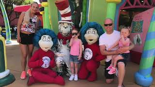 Meeting Dr Seuss Characters at Universal Studios Orlando Florida [upl. by Samal]