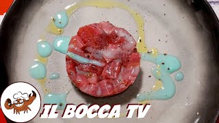 847  Tartare di tonno con mango e salsa mojito per mangiarla basta un dito antipasto di pesce [upl. by Dust]