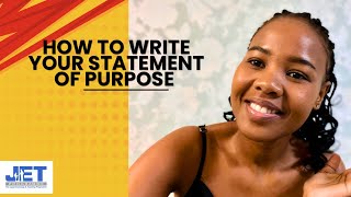 How to write your Statement of Purpose  JET Program  South African Abroad [upl. by Legnaesoj]