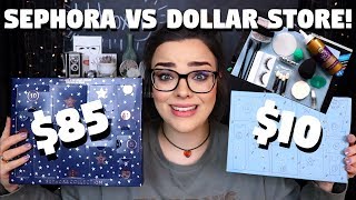 Recreating quotThe WORST Advent Calendar Everquot With Dollar Store Items  Sephora Vs The Dollar Store [upl. by Hagerman646]