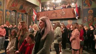 Christmas Eve Liturgy  Gracanica Serbian Orthodox Church 2023 [upl. by Zzabahs]