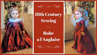 Robe a lAnglaise  but make it tiny  18th Century Doll Outfit [upl. by Tonjes]