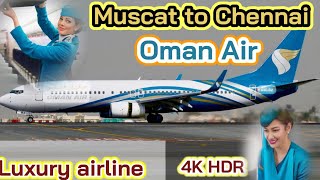 Oman Air Economy classOman airlines Flight Landing and TakeoffOman Air Economy class Food Review [upl. by Adnilg]