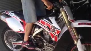 YZ 250F with 310cc big bore cold start [upl. by Cilla]