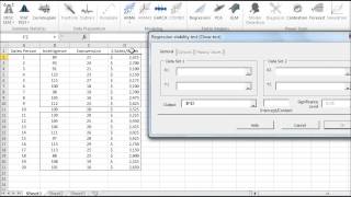 Chow test tutorial in Excel [upl. by Erdnaid]