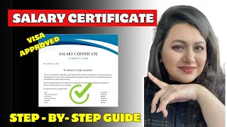 How to make Salary Certificate for Visa processing ⚡Importance of Salary certificate⚡ [upl. by Dylan]