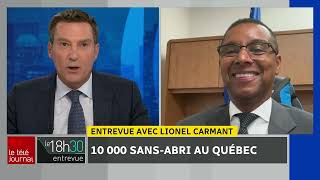 10 000 sansabri au Québec  entrevues avec Bruno Marchand et Lionel Carmant [upl. by Kurtis380]