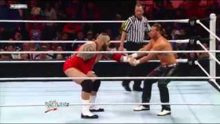 Raw  Raw Brodus Clay vs Curt Hawkins [upl. by Bendite21]