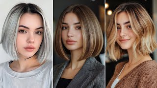 Short Bob Haircuts For Trendy amp Chic Look 2024 Trendy Layered Bob Haircut Transformation [upl. by Rorke]